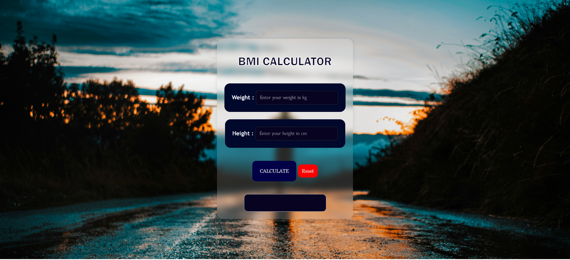 BMI Web App